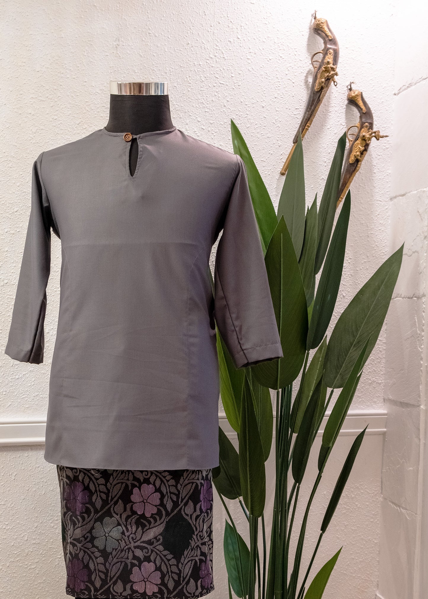 3 Quarter Kurta Light Grey
