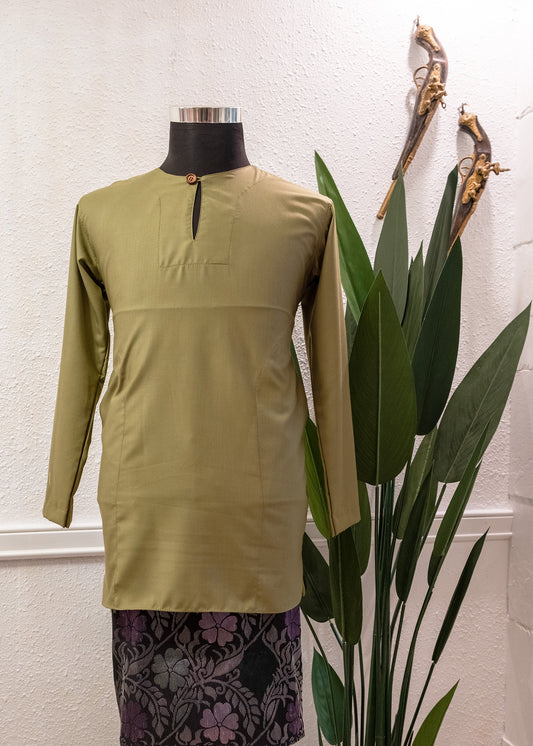 Long Sleeve Kurta Light Olive